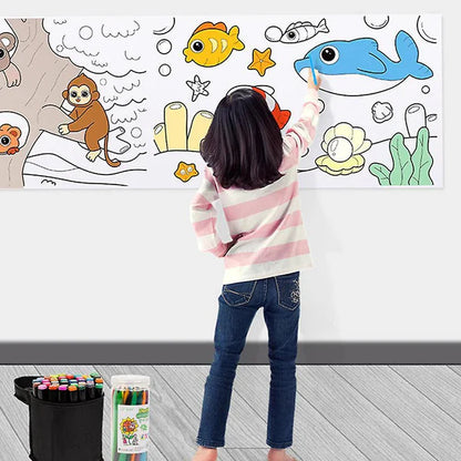 Kids Doodle Drawing Roll